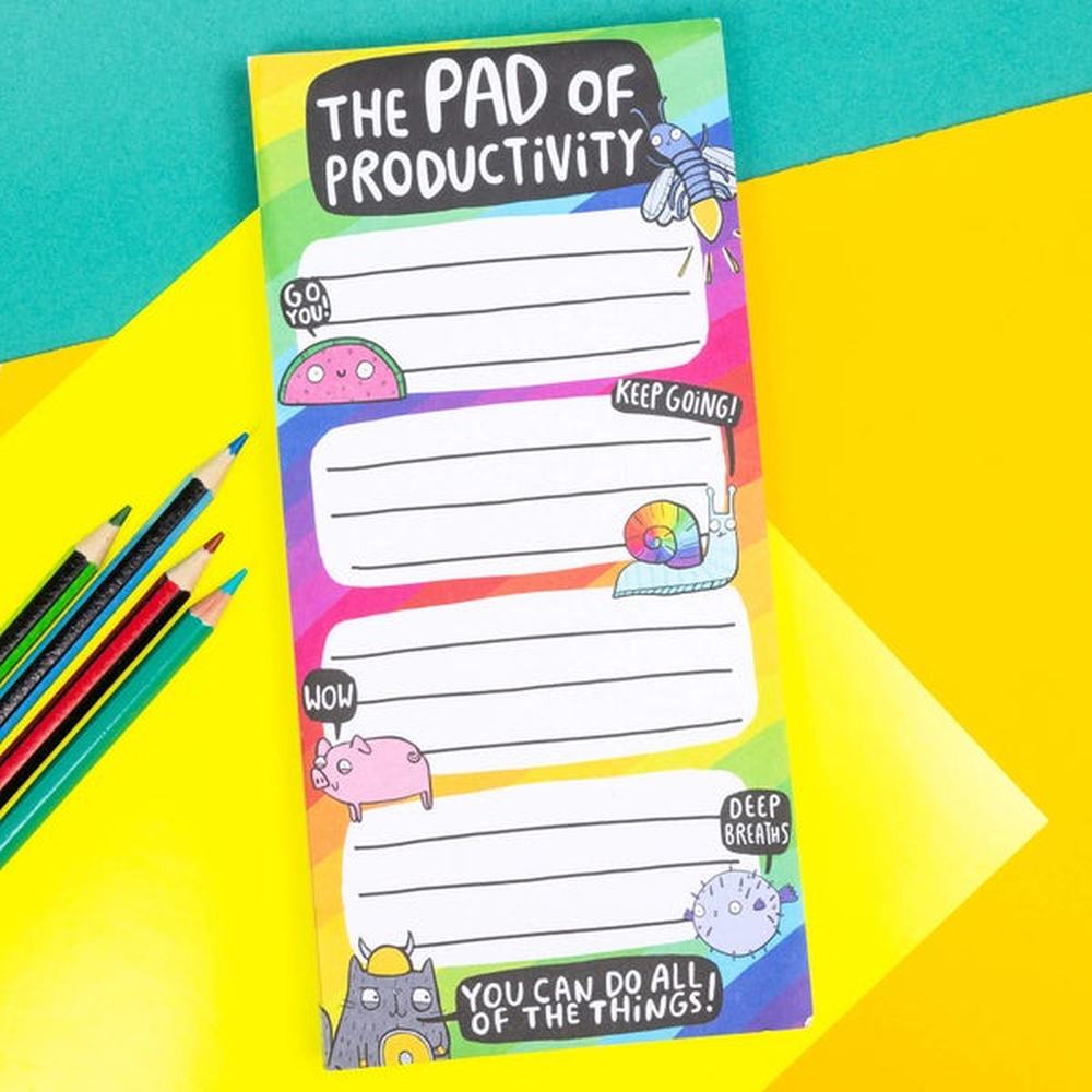 Katie Abey Design - The Pad of Productivity - To Do List Planner - Multicolours